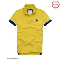 heren abercrombie and fitch korte polo t-shirt geel blauw moose logo Fashion Toronto pa02n641